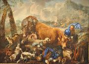 Giovanni Benedetto Castiglione Noahs Sacrifice after the Deluge oil painting